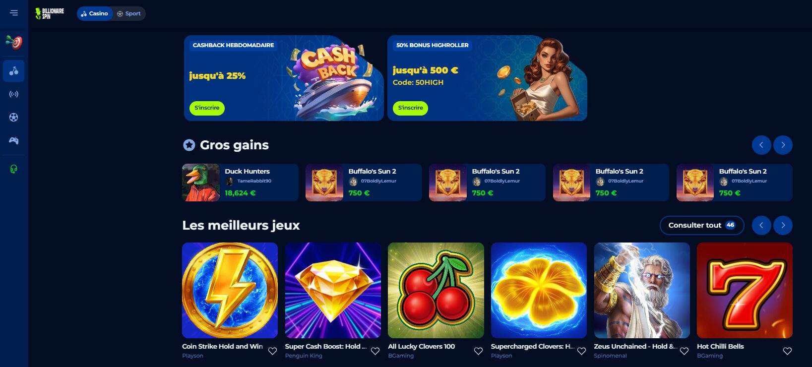 BillionaireSpin Casino 1752474548461